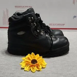 Vintage | Shoes | Vintage Y2k Lugz Black Leather Platform